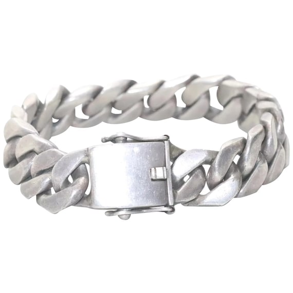 Sterling Silver Cuban Link Chain Bracelet - image 1