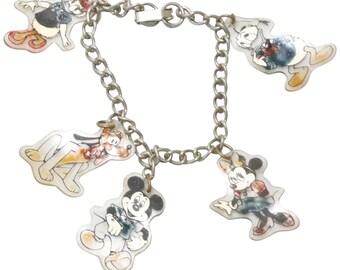 Traje vintage Disney Mickey Mouse personajes encanto pulsera