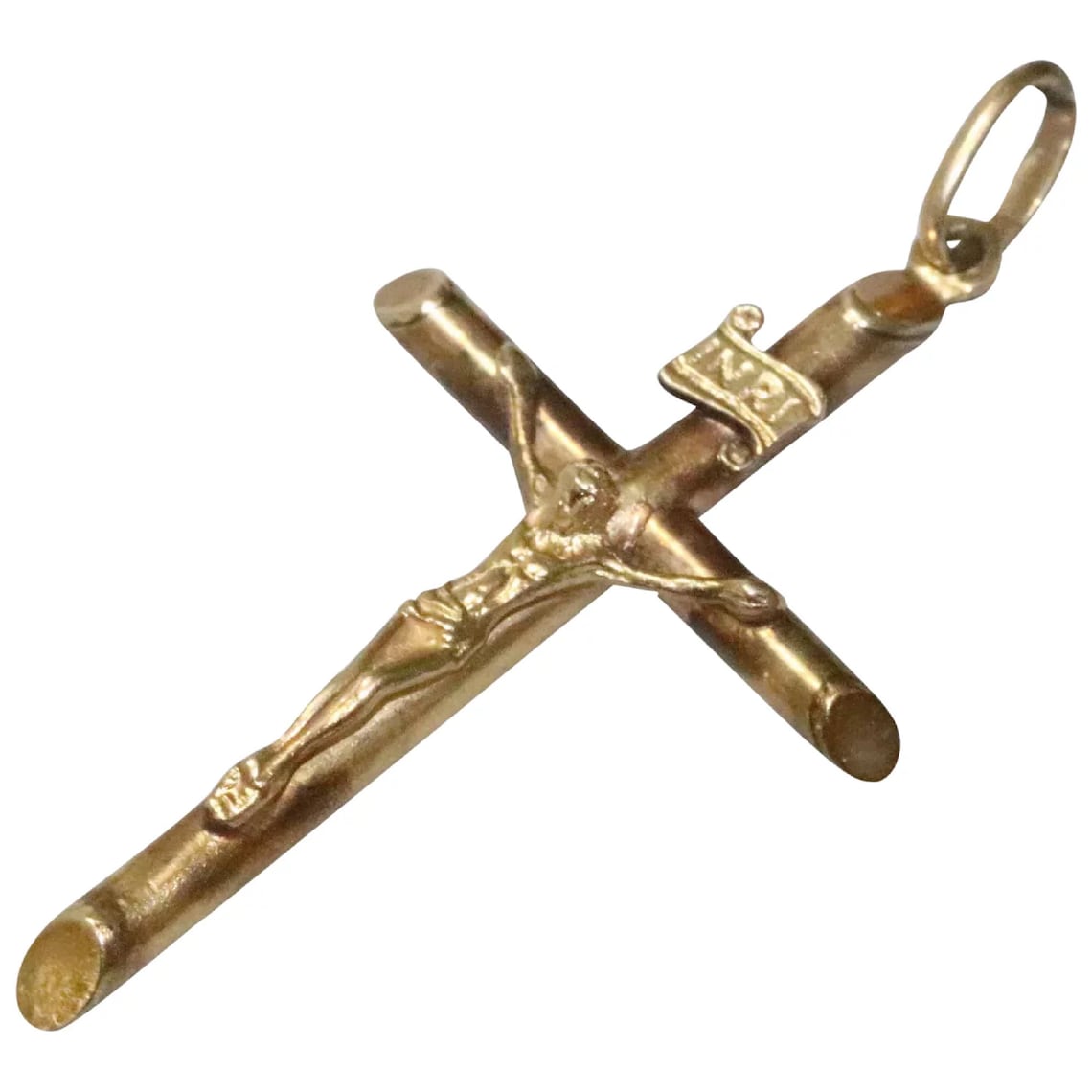 10 KT Gold Italian Cross Pendant Etsy Australia