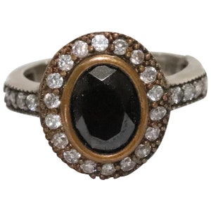 Vintage Sterling Silver Sapphire Ring