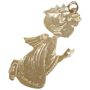Vintage Costume Angel Pendant