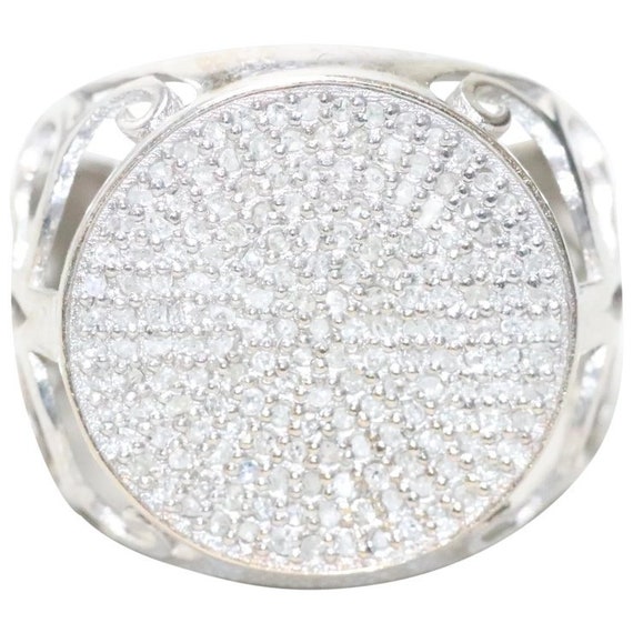 10KT White Gold .50CT Diamond Filigree Ring