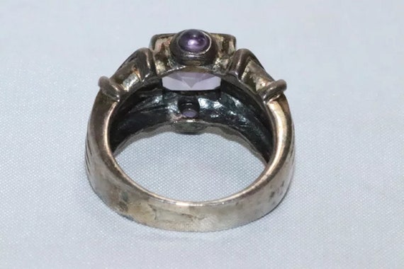 Sterling Silver Amethyst Stone Ring - image 3