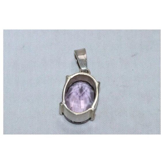 Sterling Silver Amethyst Stone Pendant View 4