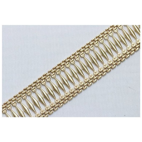 14 KT Yellow Gold Chain Bracelet - image 3