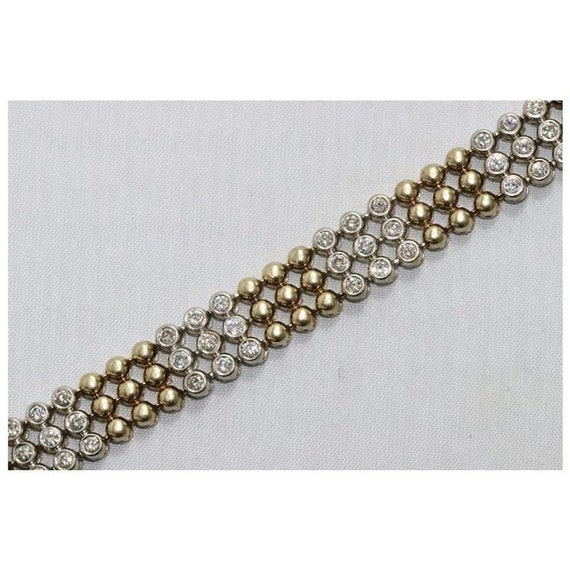 14 KT Gold 3.08 CT Diamond Bracelet - image 3