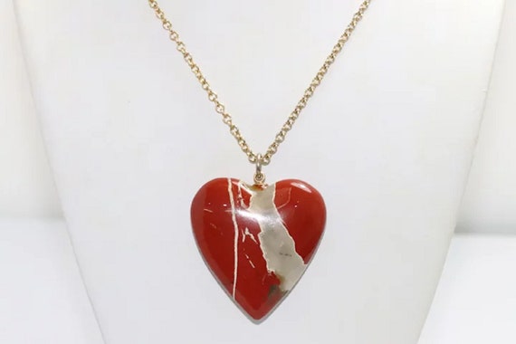 Vintage Gold Filled Heart Necklace - image 4