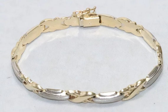 14 KT Two Toned Gold Bracelet - image 3