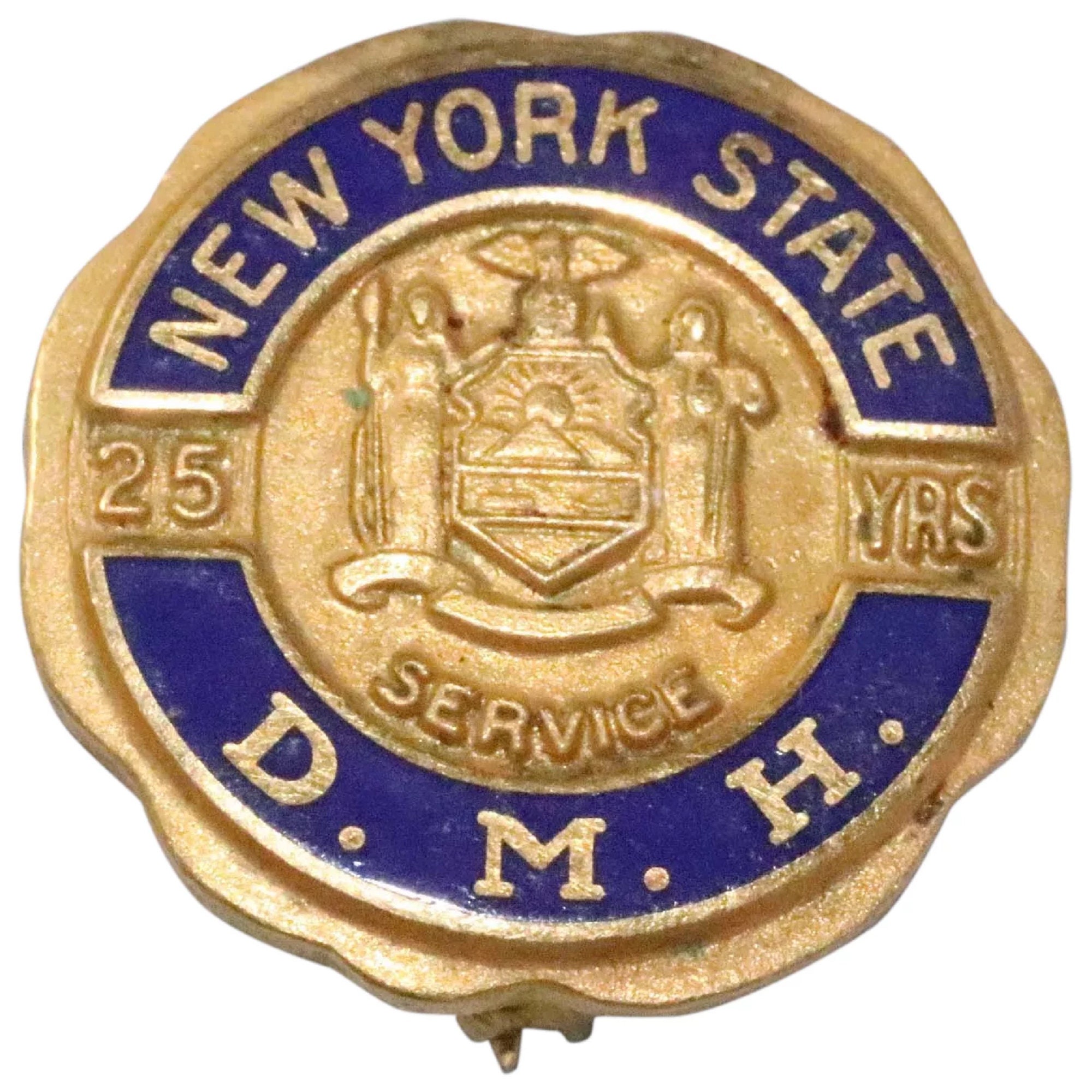10KT Gold New York State D.M.H. 25 Years Service Pin - Etsy 10KT Gold New York State D.M.H. 25 Years Service Pin - Etsy