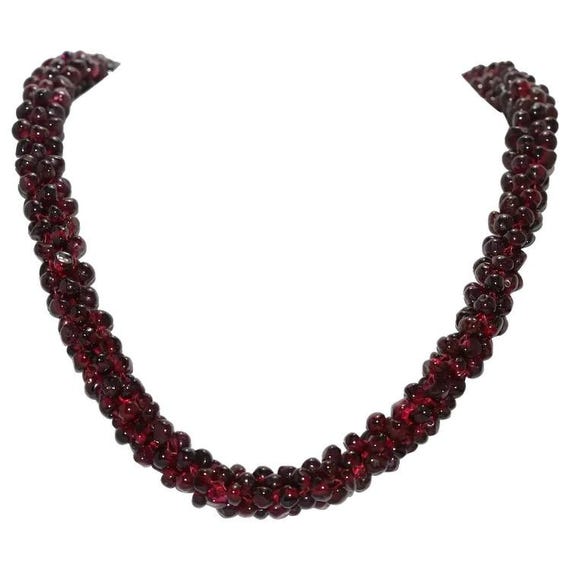 Sterling Silver Garnet Necklace