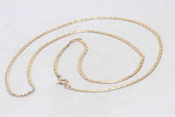 14KT Yellow Gold Curb Link Chain Necklace - image 2