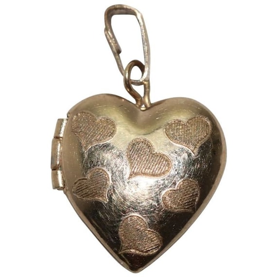 14 KT Gold Filled Hearts Locket - image 1