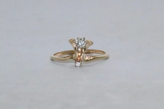Vintage 14 KT Yellow Gold Ring - image 2