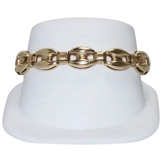 14 KT Yellow Gold Gucci Puff Bracelet Etsy UK