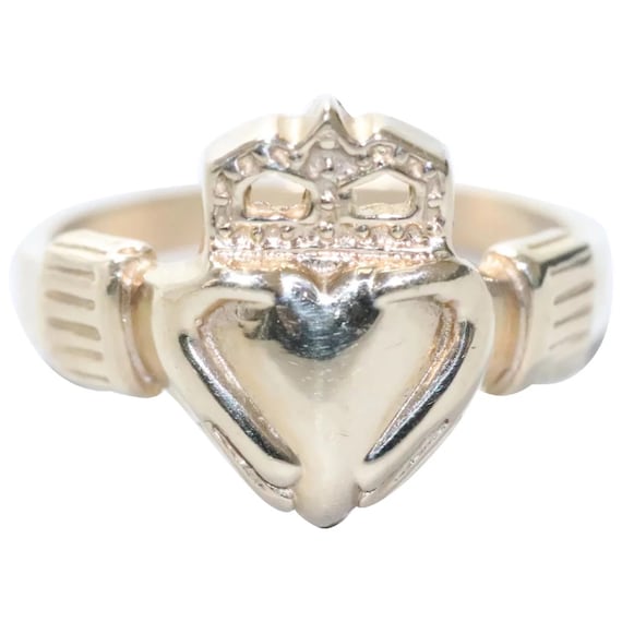 Vintage 14KT Yellow Gold Claddagh Ring - image 1