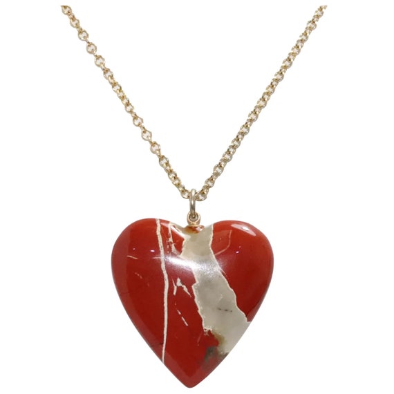 Vintage Gold Filled Heart Necklace - image 1