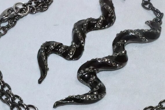 Vintage Snake Necklace - image 3