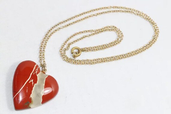 Vintage Gold Filled Heart Necklace - image 3