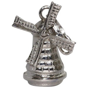 Vintage Sterling Silver Windmill Charm