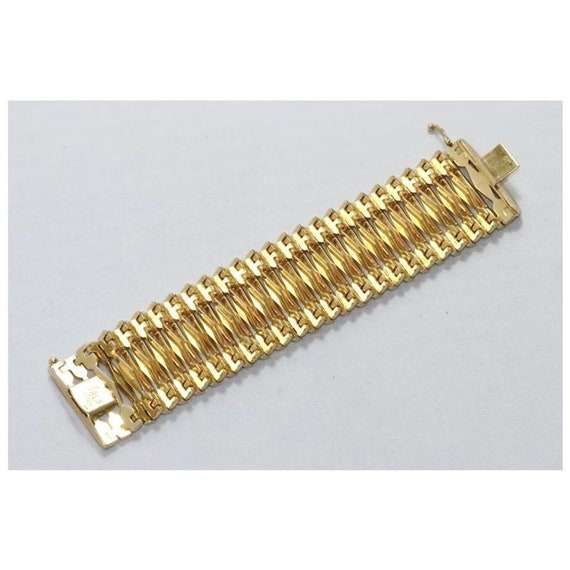 14 KT Yellow Gold Chain Bracelet - image 6