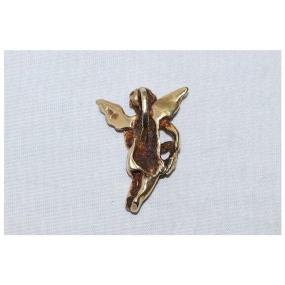 14 KT Yellow Gold Angel Charm - image 3