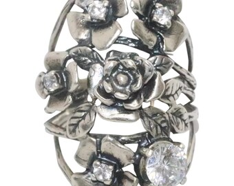 Sterling Silver Cubic Zirconia Ring