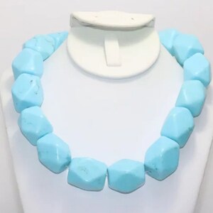 Vintage Turquoise Paste Necklace image 2