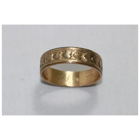 10 KT Gold Fill Heart Ring - image 4