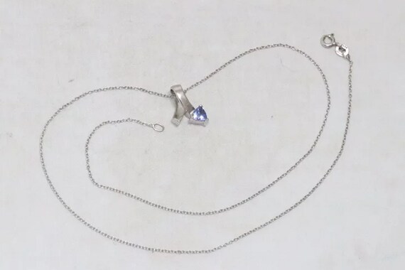 Sterling Silver Lab Created Tanzanite Stone India… - image 3