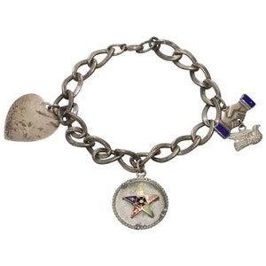 Vintage Sterling Silver Charm Bracelet