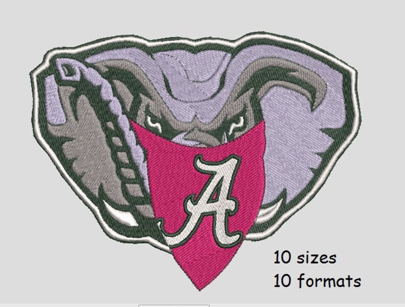 Alabama Football embroidery designs machine embroidery Etsy