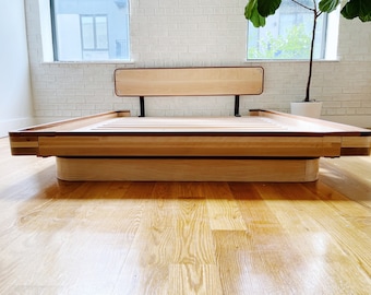 Modern Solid Hardwood Platform Bed