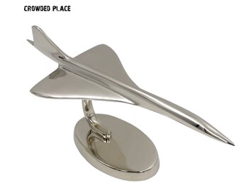 Aluminum Concorde Plane Model: Aviation Enthusiast Gift