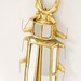 Beetle Wall Decor 14"x6", Golden Wall Decoration, Living Room Gift ...