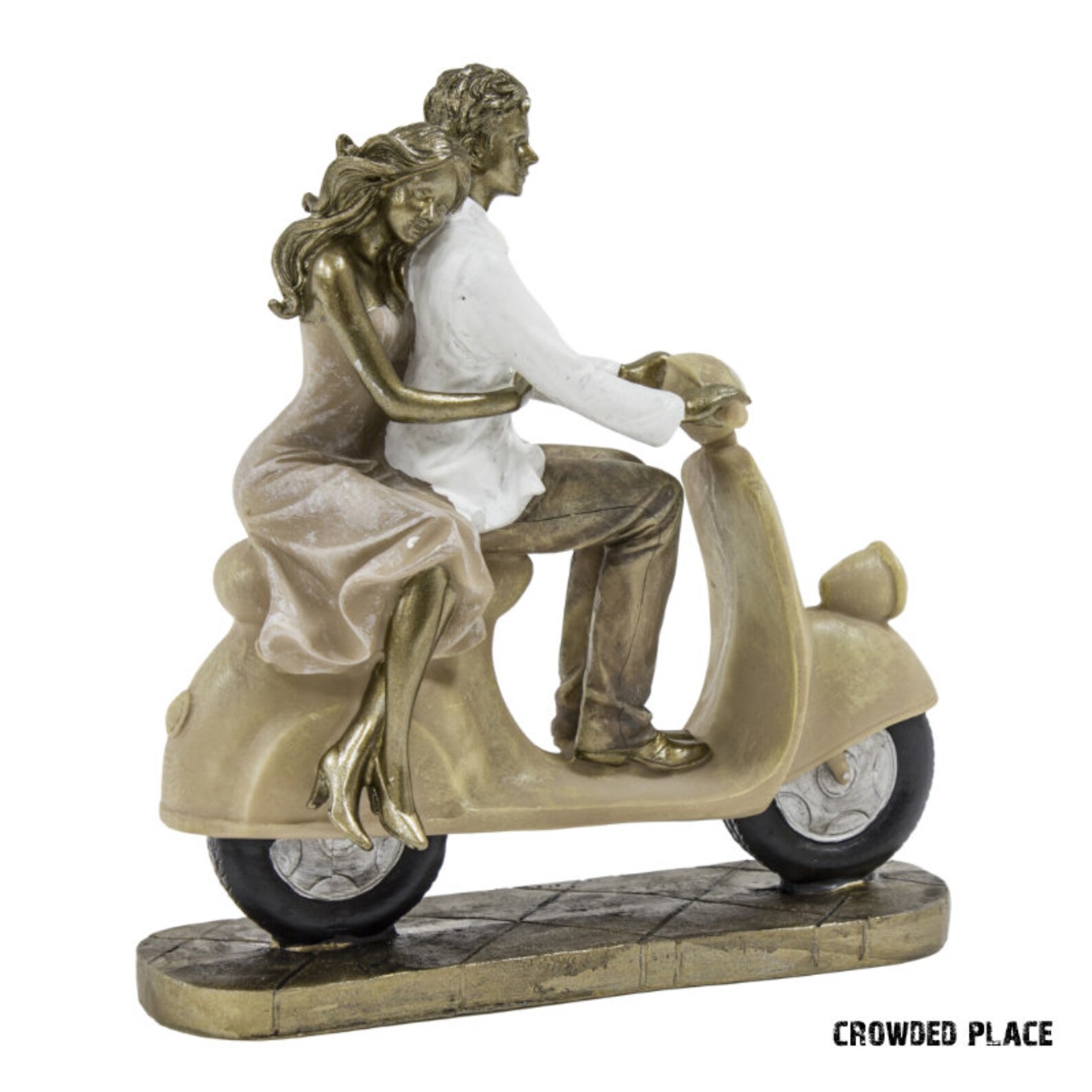 Couple on a Scooter Figurine Romantic Gift Handmade Resin Etsy
