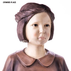 Bust Statue of Young Girl, Child Statue, Home Statue Decor, Bust Woman Head, Antique Bust Figure Home Decor, Face Sculpture, Female Bust