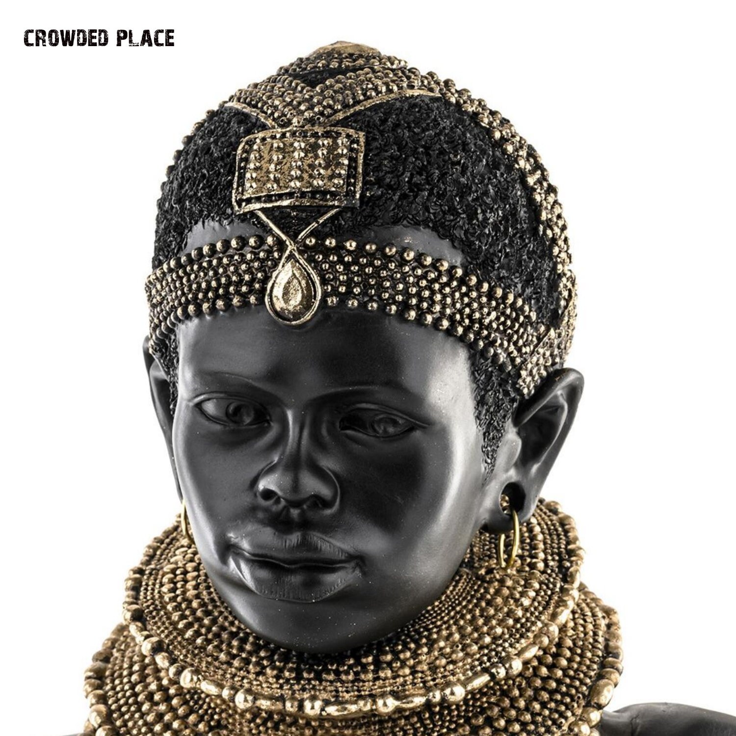 African Woman Sculpture Bust Tabletop Bust Decor Woman Etsy