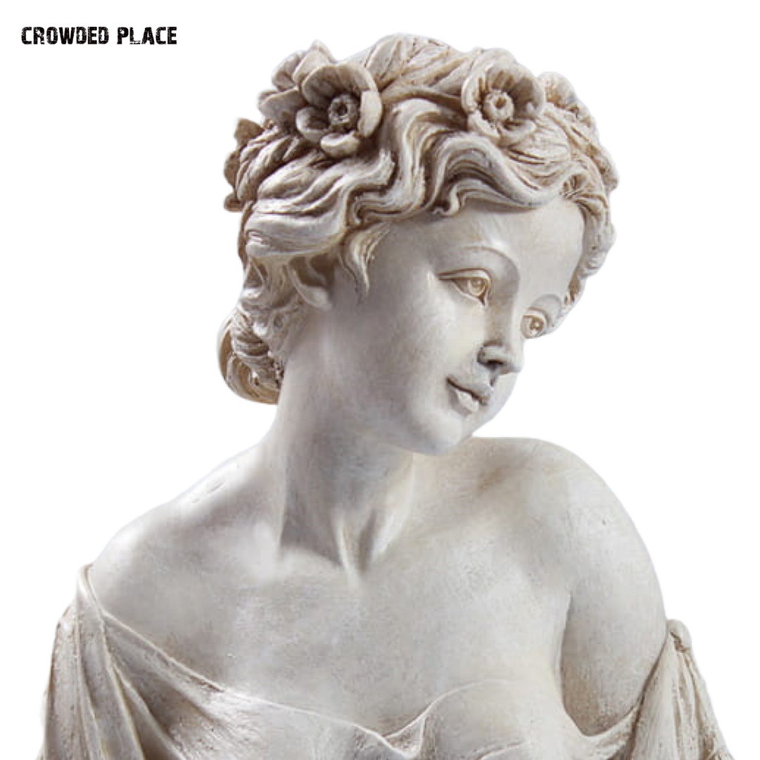 Bust of Woman Art Nouveau Sculpture 12, Female Bust Statue Art, Women