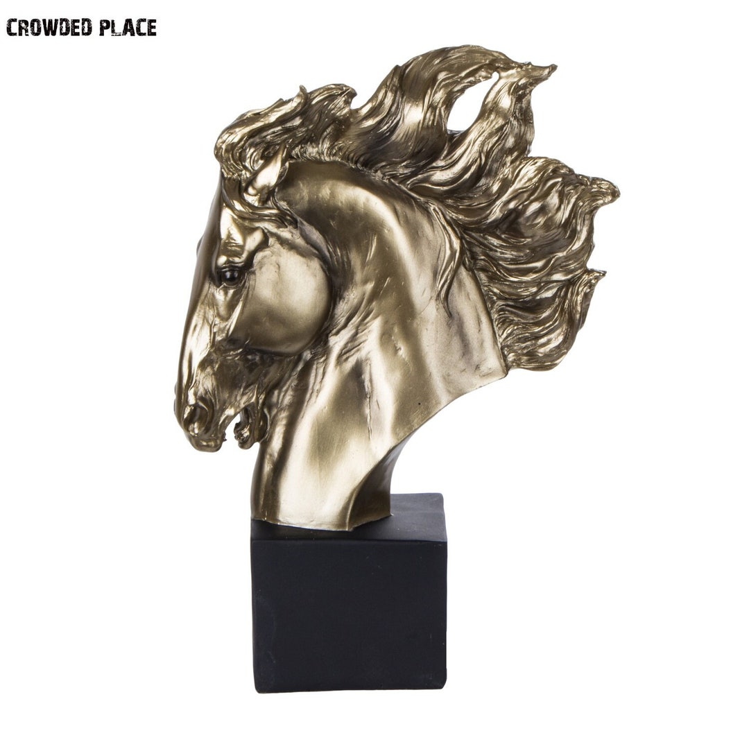 Statua Di Cavallo In Resina Cavallo Intrecciato Con Significato Di Successo, Scultura Moderna Per Arredamento Da Scrivania, Adatta Per Ristorante In Camera Da Letto Per Attività Domestiche,Bianca - 14
