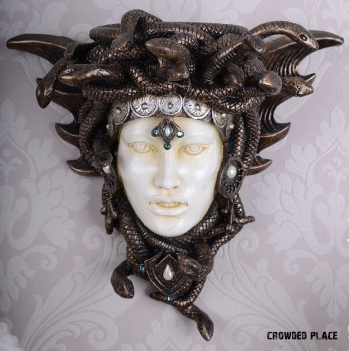 Medusa Sculpture for Wall 10x9 Medusa Wall Decor Etsy