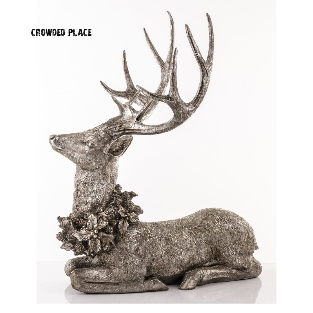 Vintage Style Deer Sculpture,beatyful Gold Deer, Deer Deco, Decoration