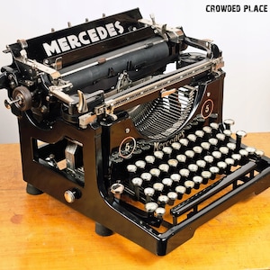 Antique MERCEDES 5 - 1927, Made in Germany original retro typewriter, premium gift for writers, Office typewriter in good condition