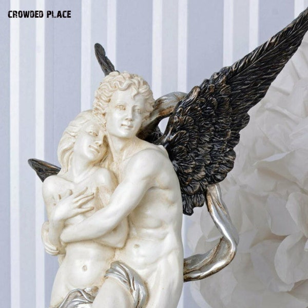 Statue de Cupidon et Psyché, Saint-Valentin, cadeau de la Saint-Valentin pour les amoureux de mari et femme, couple amoureux, cadeau de la Saint-Valentin pour elle, statuette d'amoureux