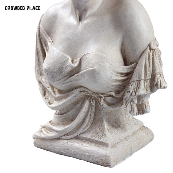 Bust of Woman Art Nouveau Sculpture 12, Female Bust Statue Art