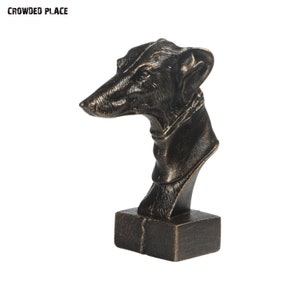 Dog Bust Statue, Cast Iron Decor, Handmade Dog Sculpture, Unique Dog Figurine, Dog Home decor, ArtDog, Tabletop Animal Sculpture, Gift Idea