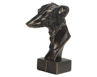 Dog Bust Statue, Cast Iron Decor, Handmade Dog Sculpture, Unique Dog Figurine, Dog Home decor, ArtDog, Tabletop Animal Sculpture, Gift Idea
