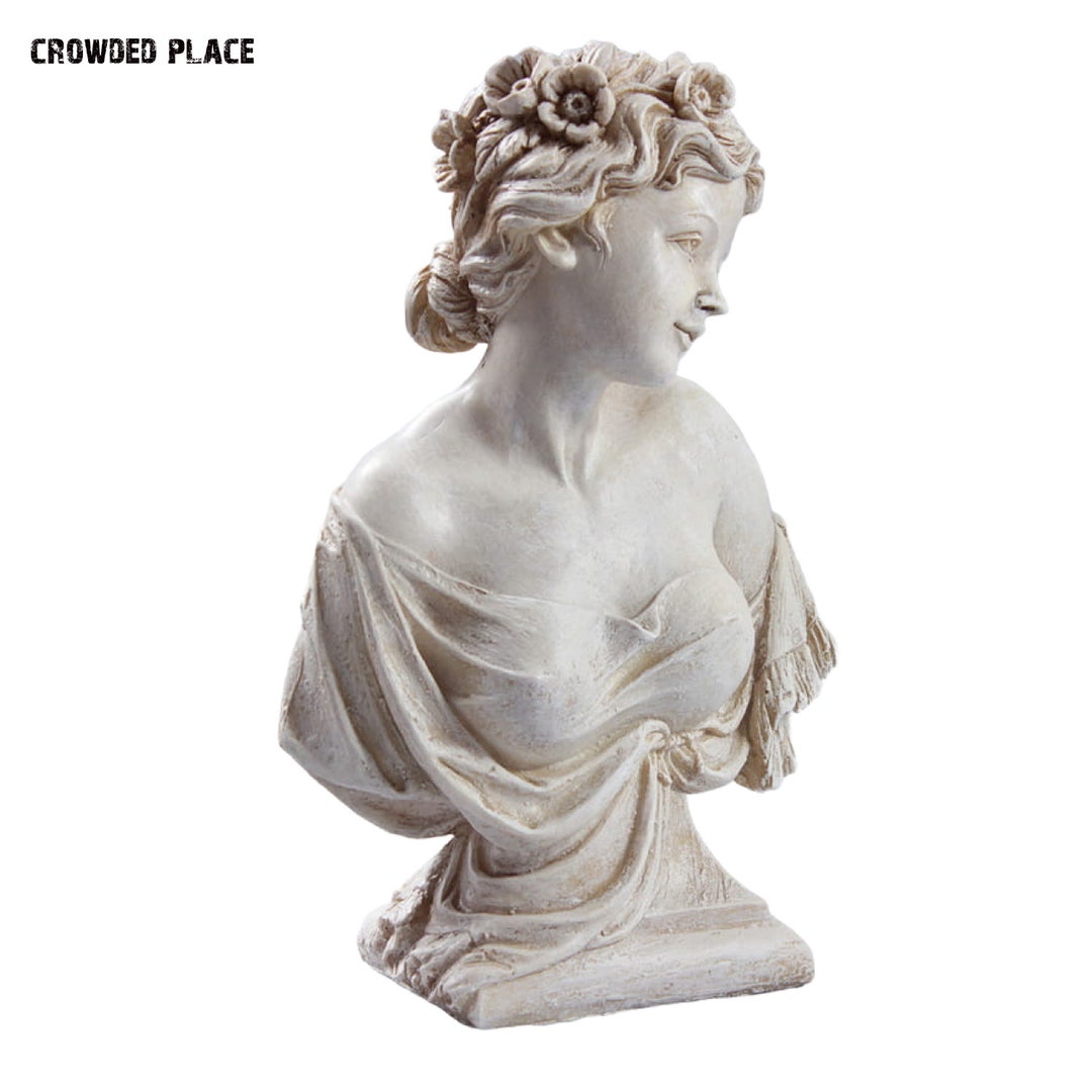 Bust of Woman Art Nouveau Sculpture 12, Female Bust Statue Art, Women