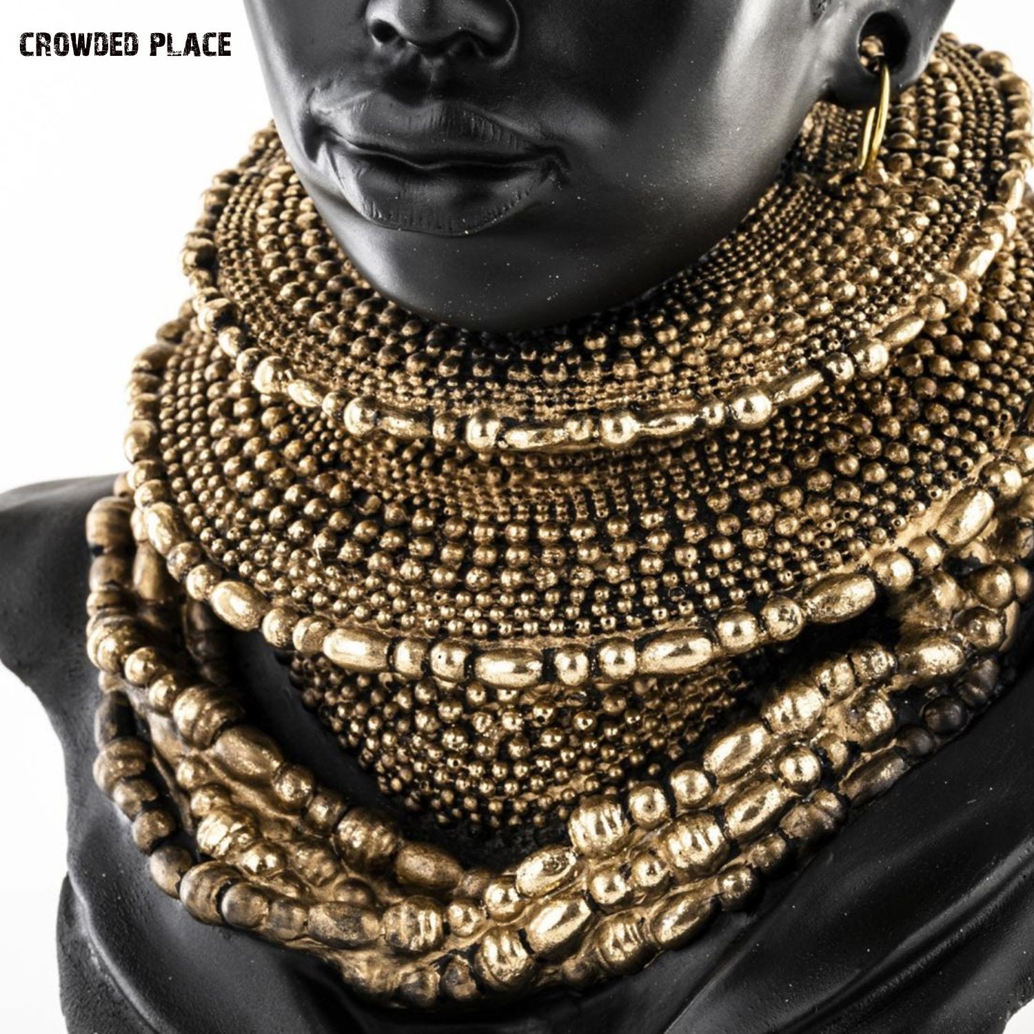 African Woman Sculpture Bust Tabletop Bust Decor Woman Etsy