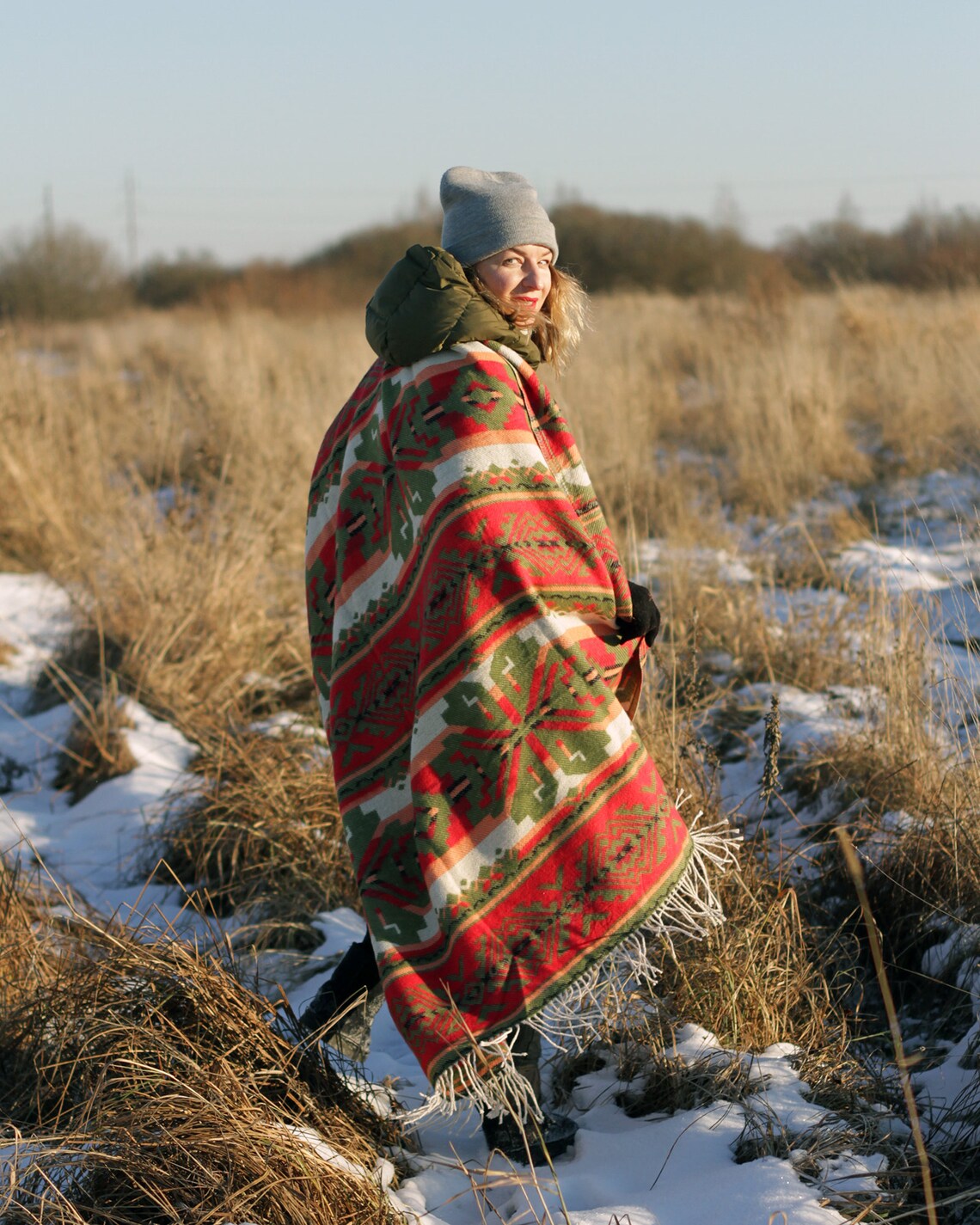 Chunky blanket scarf warm blanket travel scarf blanket Etsy