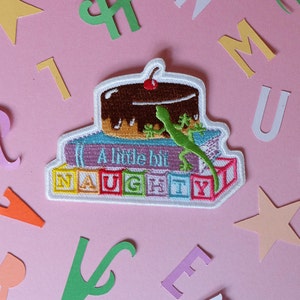 A Little Bit Naughty (Matilda Musical) Embroidered Iron-On Patch